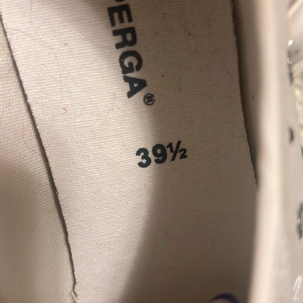 Nwt superga star white sneakers 39.5 - Picture 5 of 7